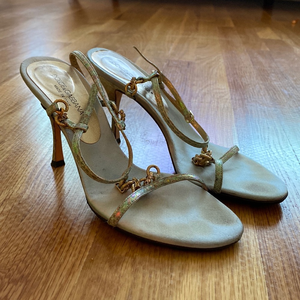 Dolce & Gabbana light blue heels (36.5)